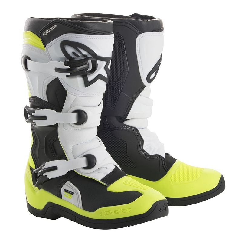 Product Image for Alpinestars Tech 3s Crosstövlar Barn Neongul Vit
