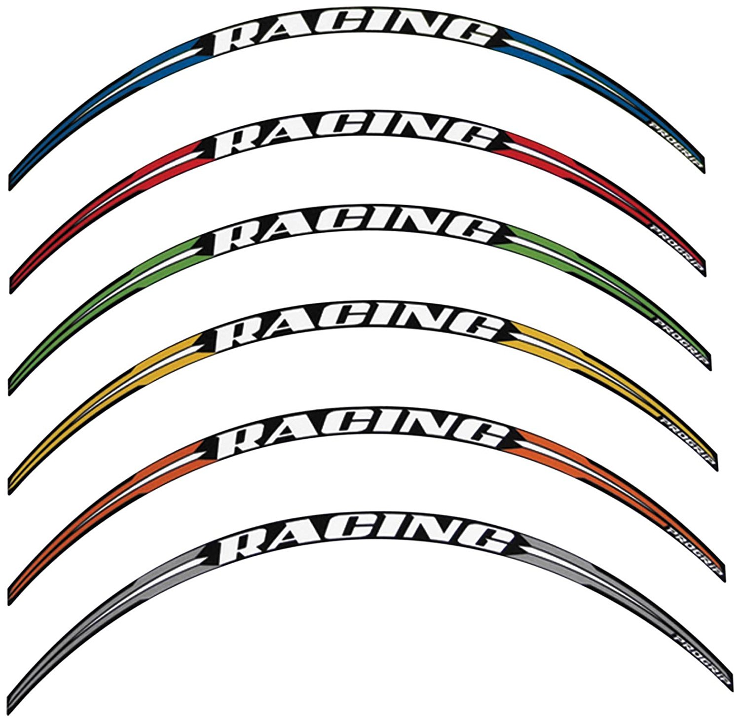 Product Image for Progrip Stripes för fälgkant 12 stripes (3st per fälgsida) GUL
