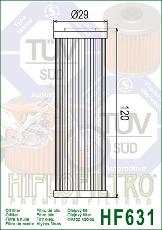 Product Image for HIFLO Oljefilter 631