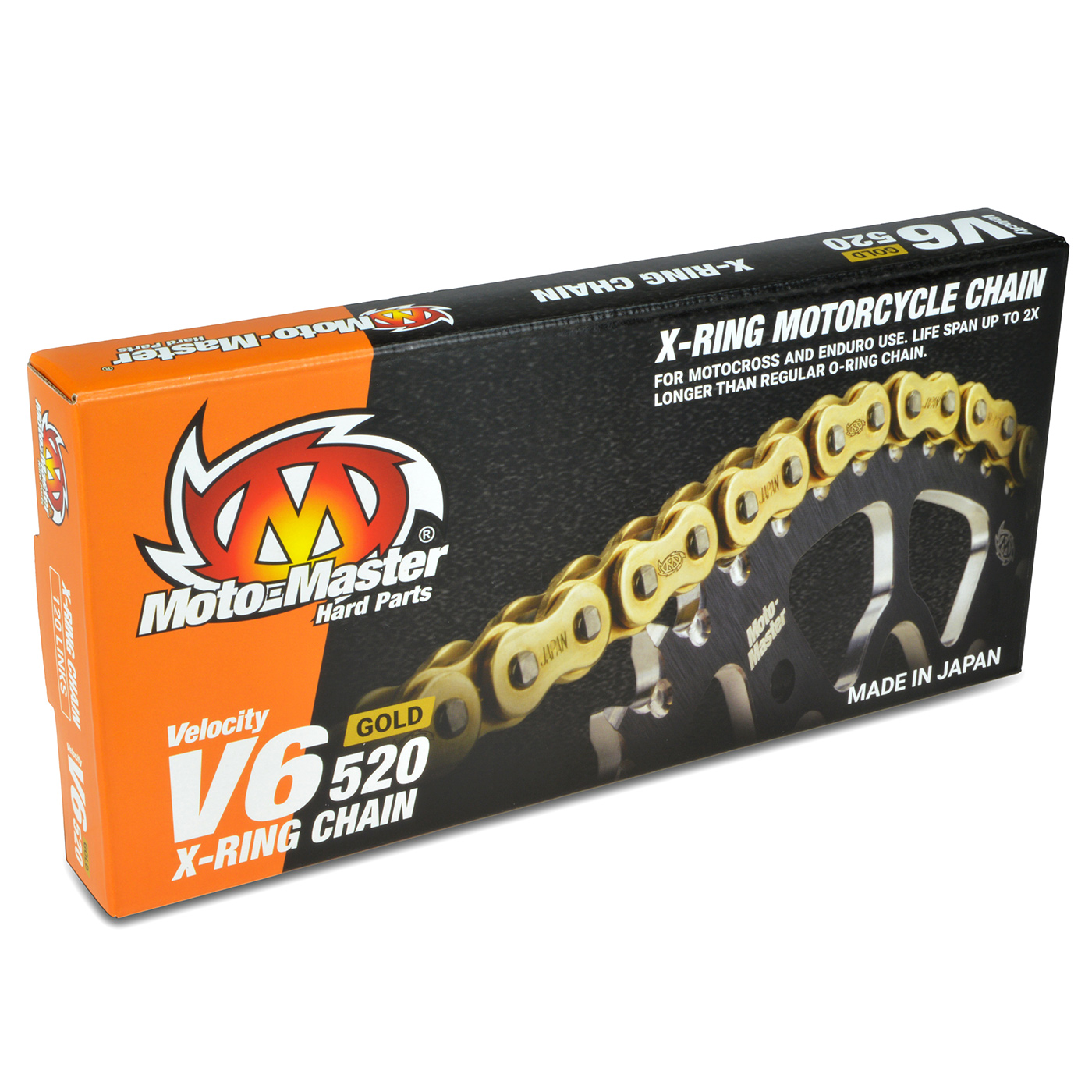 Product Image for Moto-Master Kedja X-Ring V6 Gold 120L 520