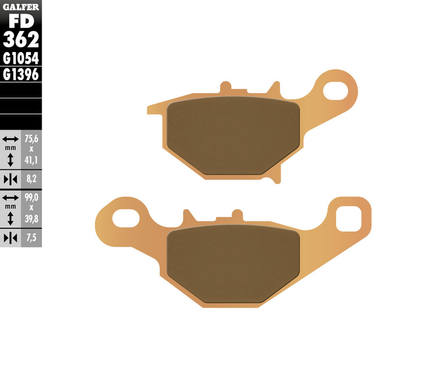 Product Image for Galfer Bromsbelägg Sintered Bak
