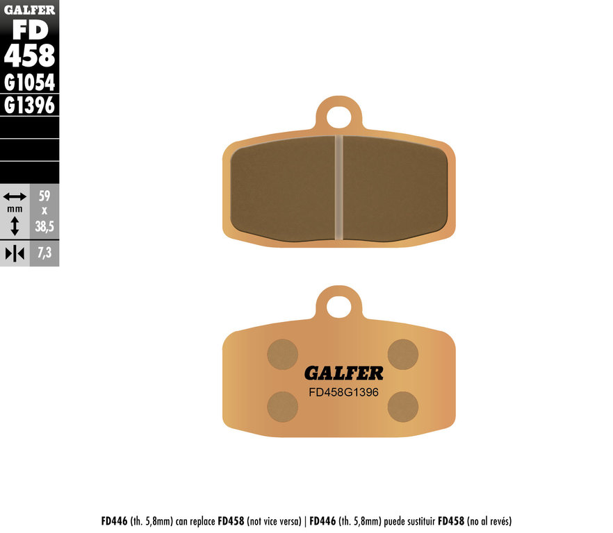 Product Image for Galfer Bromsbelägg Sintered Fram