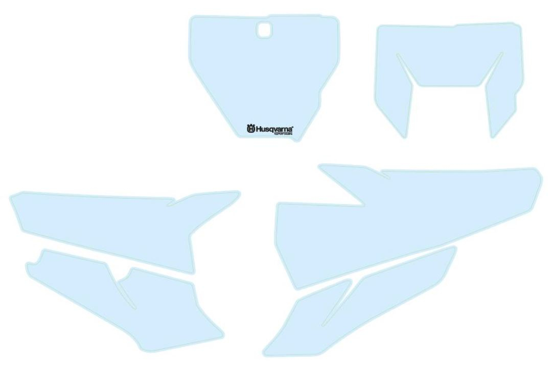 Product Image for Husqvarna Start number backgrounds White