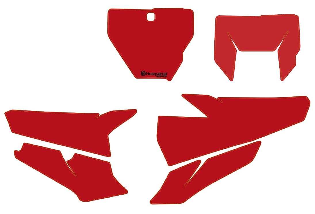 Product Image for Husqvarna Start number backgrounds Red