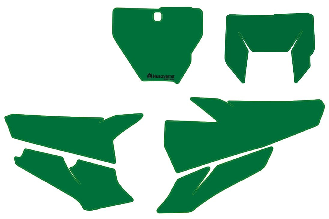 Product Image for Husqvarna Start number backgrounds Green