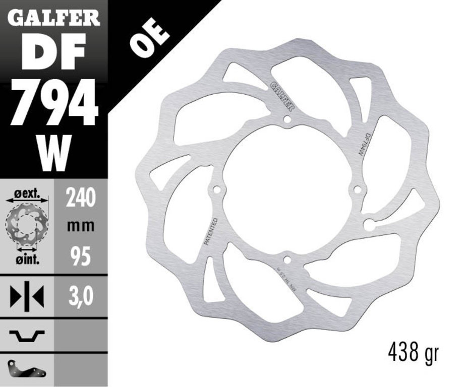 Product Image for Galfer Wave Bromsskiva Fast Fram