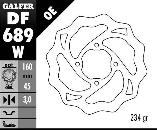 Product Image for Galfer Wave Bromsskiva Bak