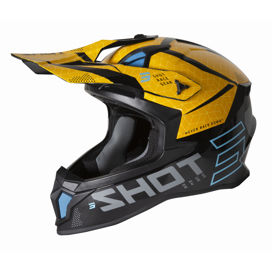 Product Image for Shot Lite Core Glossy Crosshjälm Svart Gul