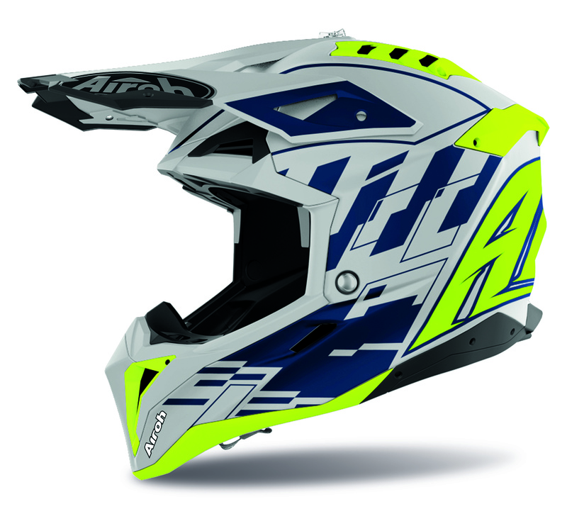 Product Image for Airoh Aviator 3 Rampage Crosshjälm Blå Neongul