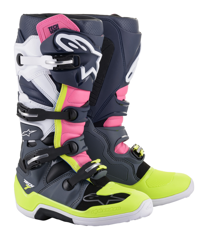 Product Image for Alpinestars Tech 7 Crosstövlar Blå Rosa