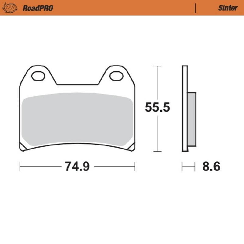 Product Image for Moto-Master Bromsbelägg RoadPRO Sinter Fram