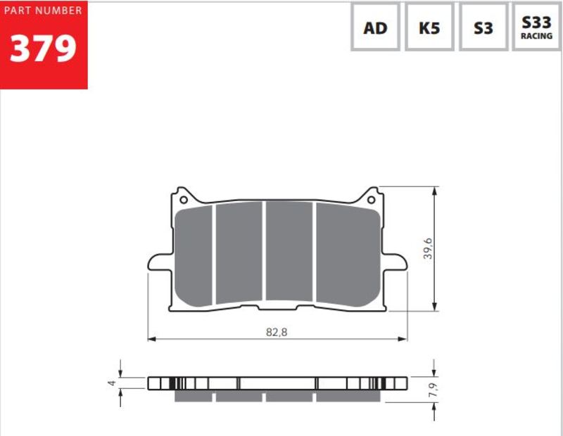Product Image for GOLDFREN Bromsbelägg Fram