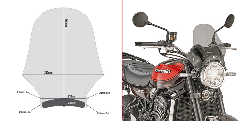 Product Image for Givi Universal screen, smoked 36,5 x 35 cm