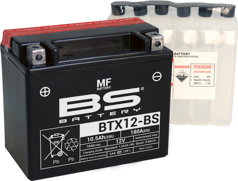 Product Image for BS Battery BTX12-BS MF (cp) Mainteance Free