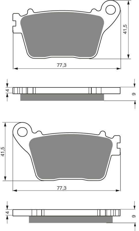 Product Image for GOLDFREN Bromsbelägg Bak
