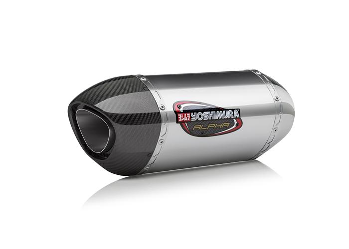 Product Image for Yoshimura Alpha Stainless Slip-On Exhuast Stainless Muffler