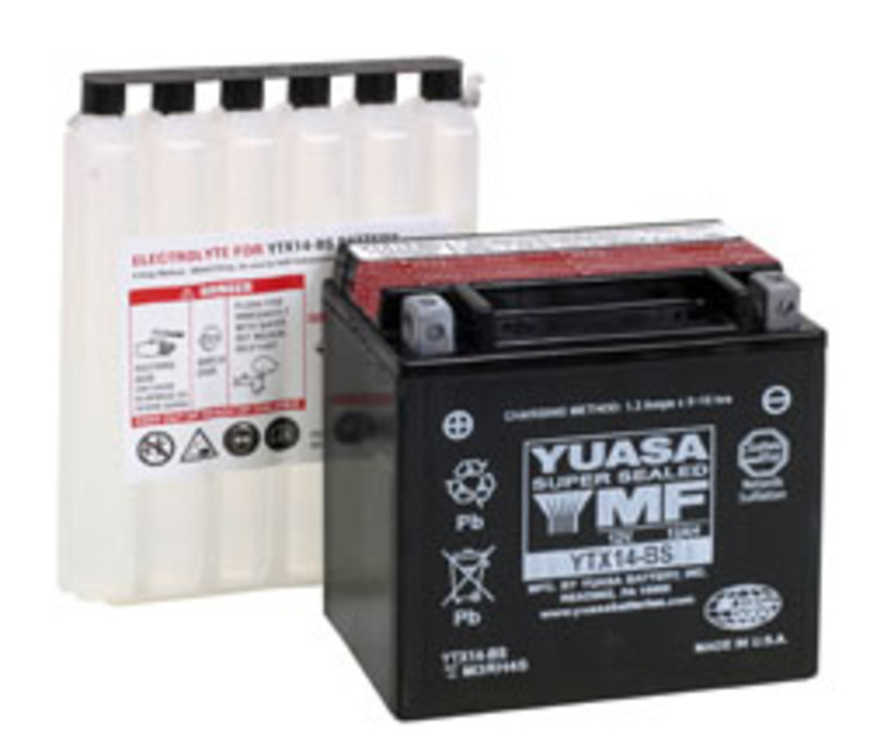Product Image for YUASA batteri YTX14-BS (CP) Inkl syra