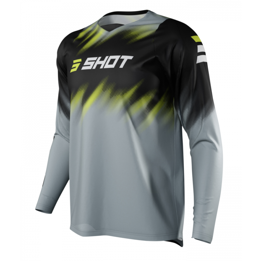 Product Image for Shot Devo Versus Crosströja Barn Grå Neongul