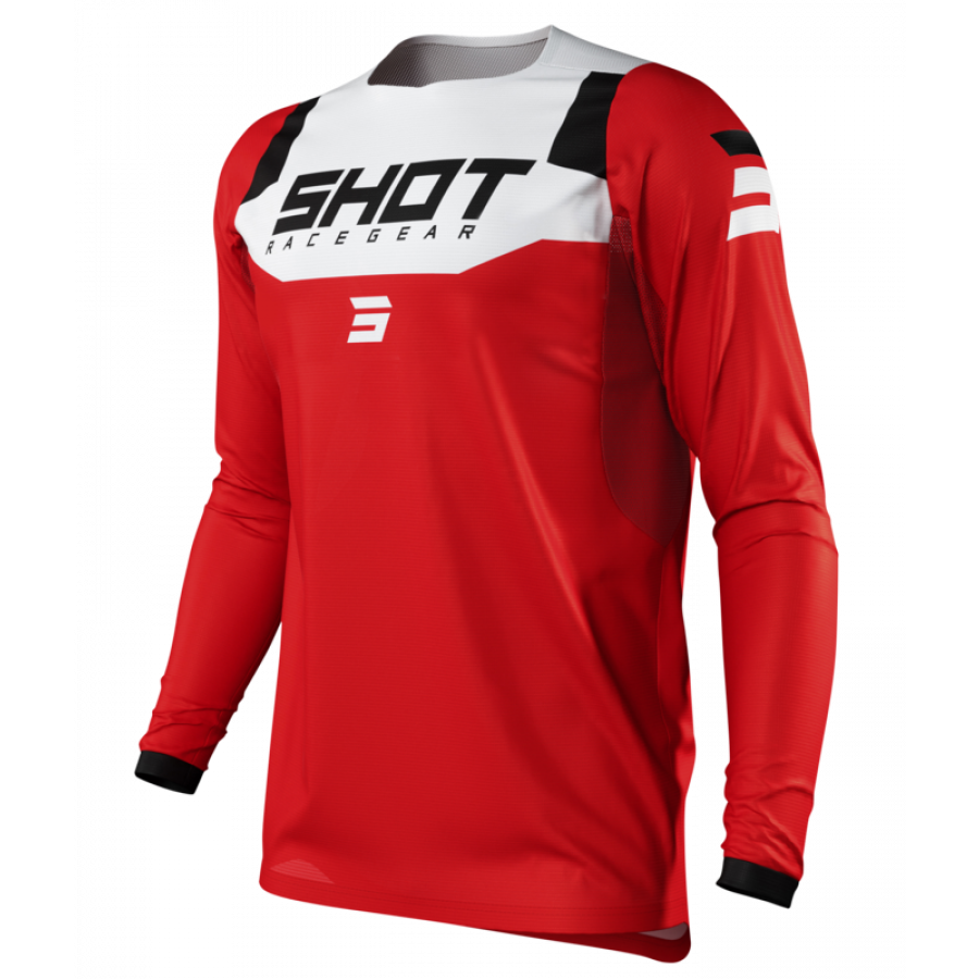 Product Image for Shot Contact Crosströja Röd Vit