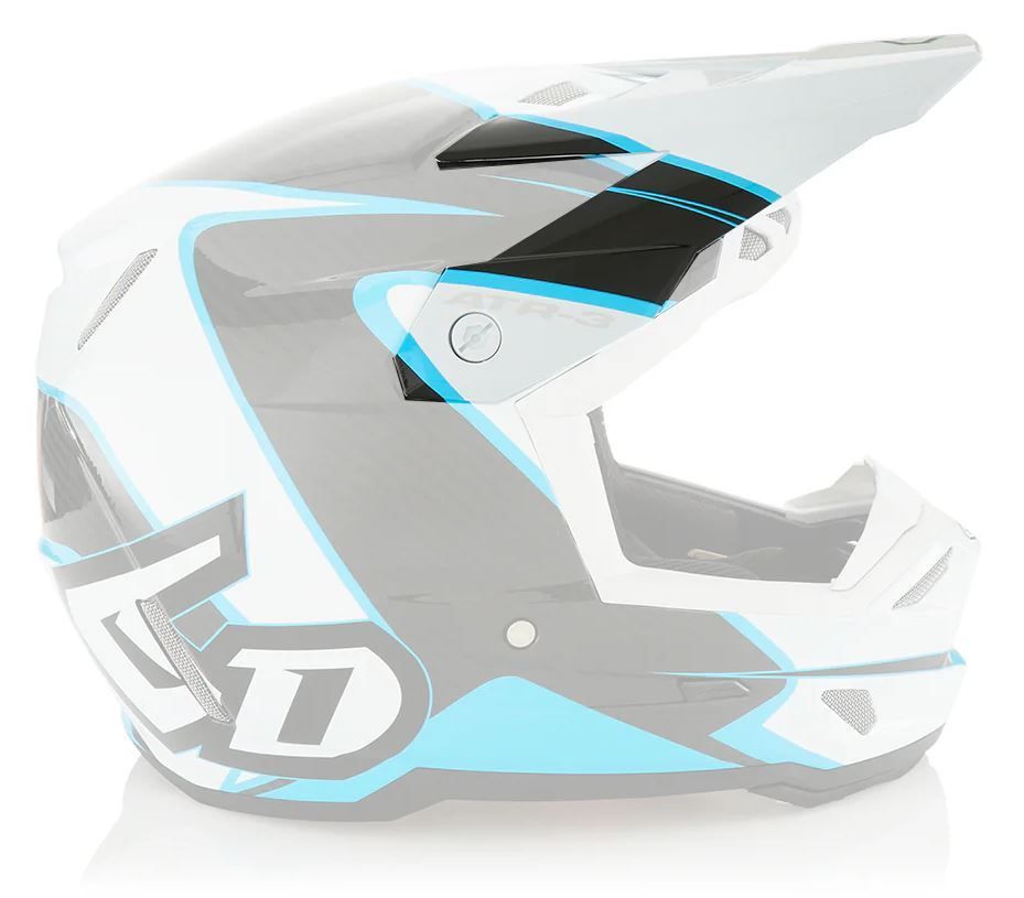 Product Image for 6D ATR-3 Wave Hjälmskärm Ljusblå Vit