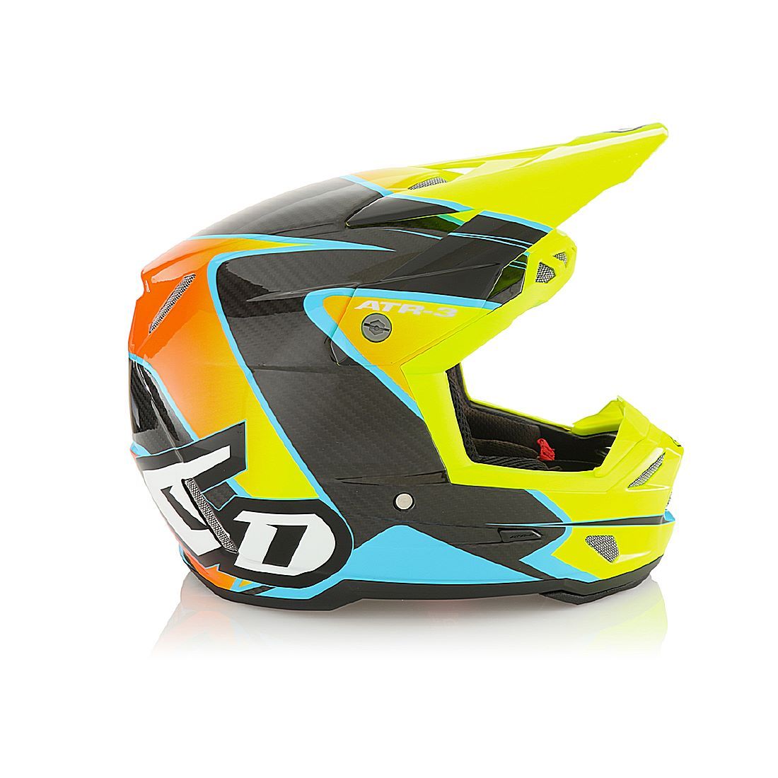 Product Image for 6D ATR-3Y Wave Crosshjälm Gul Orange Barn