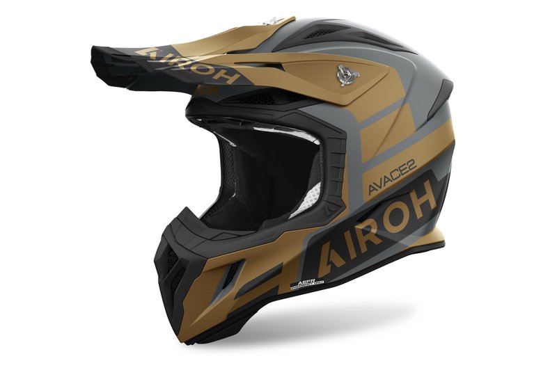 Product Image for Airoh Aviator Ace 2 Sake Crosshjälm Guld Matt