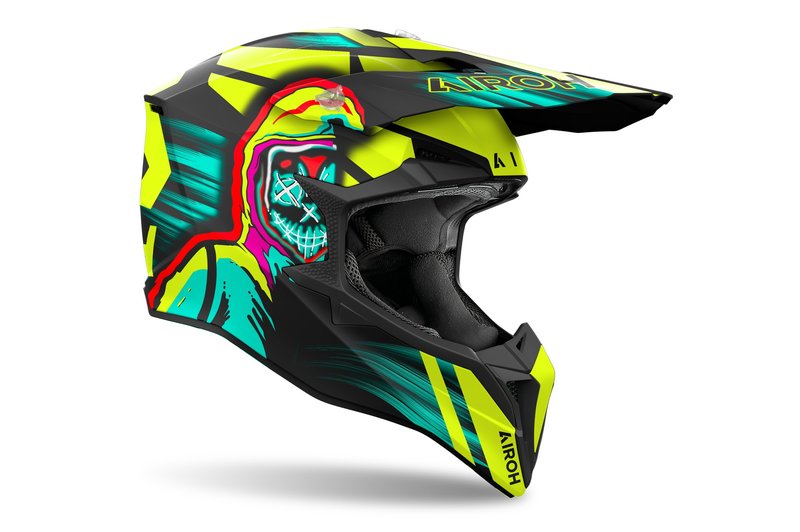 Product Image for Airoh Wraaap Cyber Crosshjälm Neongul Matt