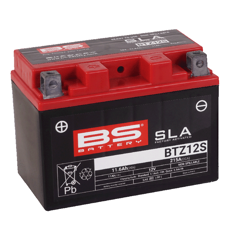Product Image for BS Battery BTZ12S AGM MC-batteri