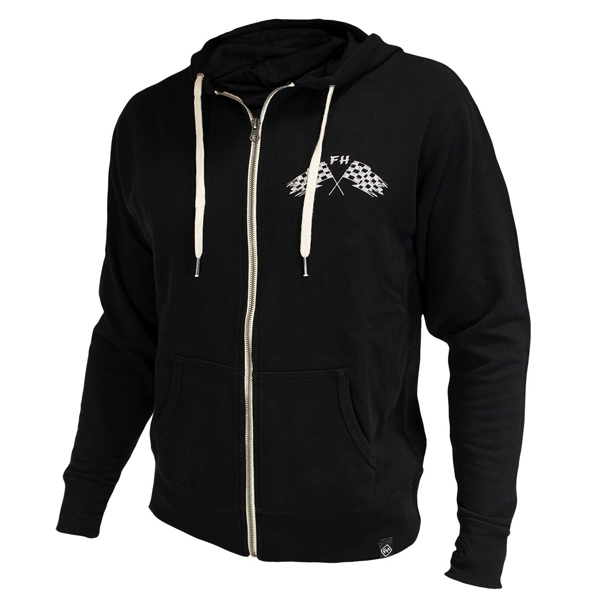 Product Image for Fasthouse Finish Line Zip Up Hoodie Svart
