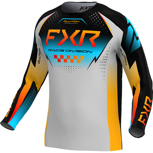 Product Image for FXR Clutch Crosströja Grå Sky Orange Barn