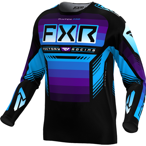 Product Image for FXR Clutch Pro Crosströja Svart Lila Blå