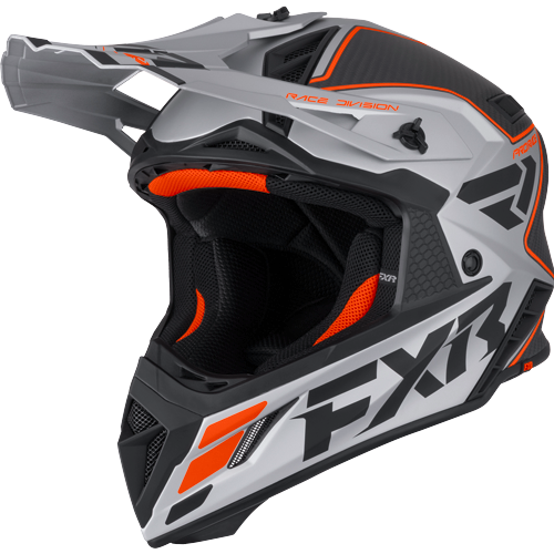 Product Image for FXR Helium Carbon Crosshjälm Orange Silver