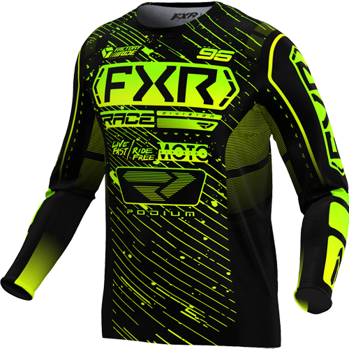 Product Image for FXR Podium Crosströja Svart Neongul Lime