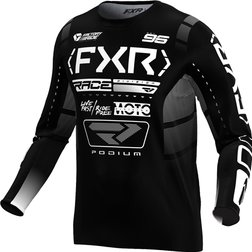 Product Image for FXR Podium Crosströja Svart Vit Barn