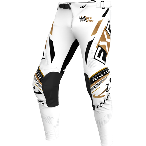 Product Image for FXR Podium Gladiator Crossbyxor Vit Svart Guld Barn