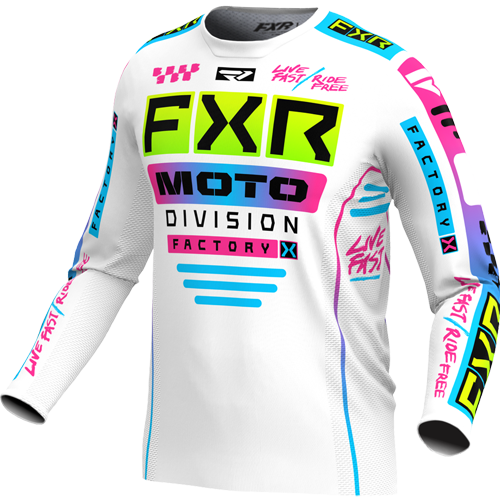 Product Image for FXR Podium Gladiator Crosströja Vit Candy