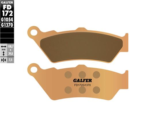 Product Image for Galfer Street Bromsbelägg Sintrade Fram