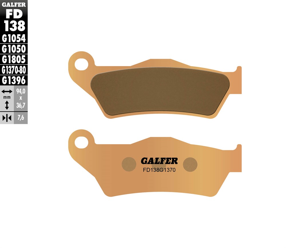 Product Image for Galfer Street Bromsbelägg Sintrade Fram