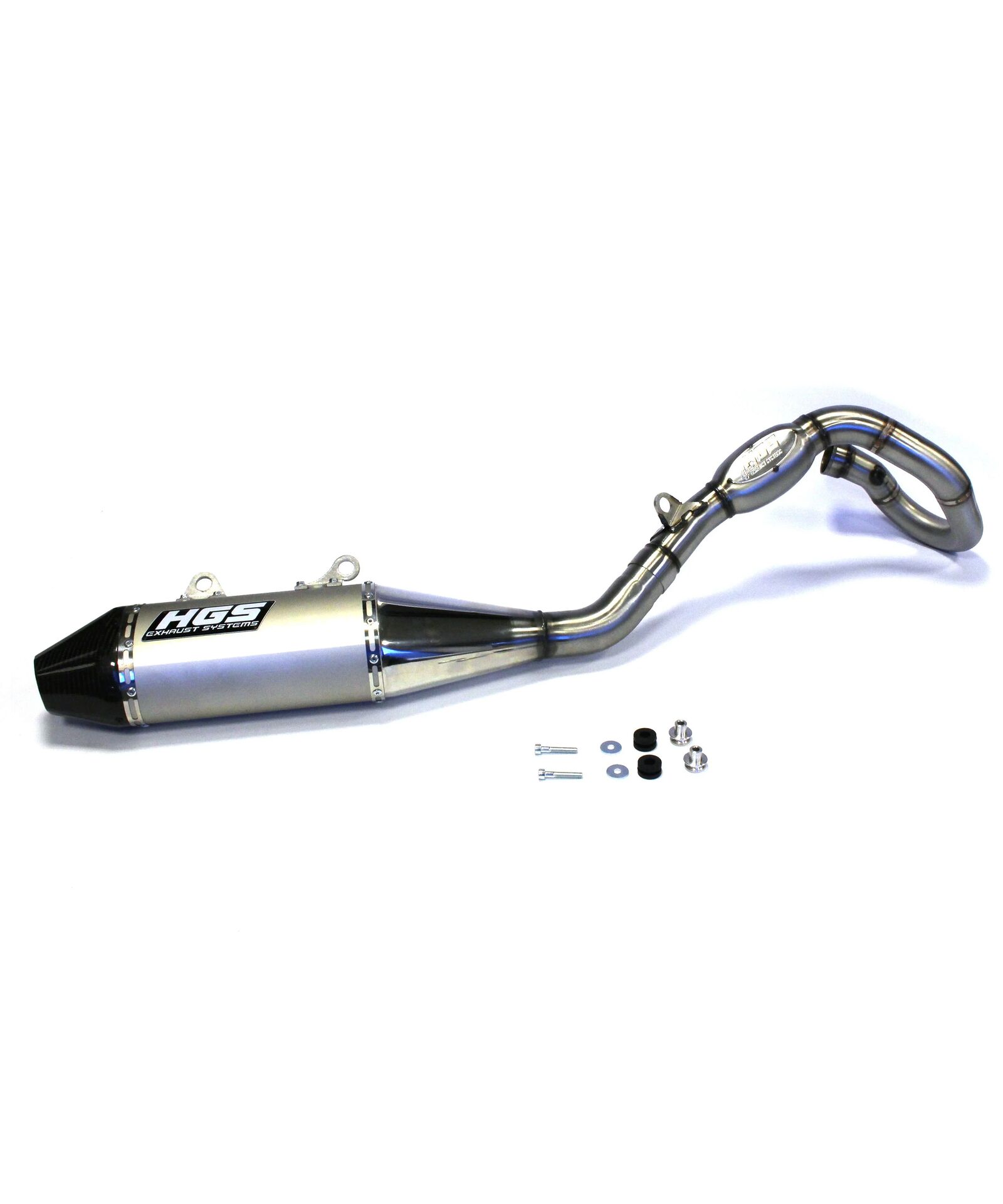 Product Image for HGS Komplett Avgassystem 4T Svart Carbon End Cap