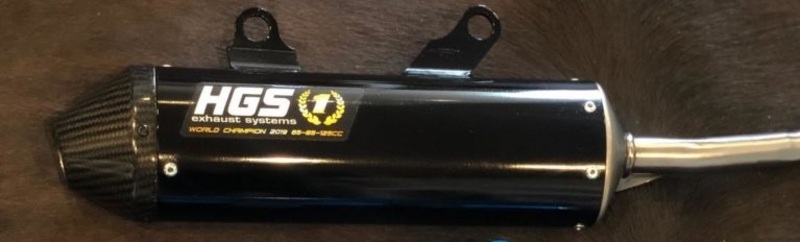 Product Image for HGS Ljuddämpare 2T Racing Svart med Kolfiber End Cap