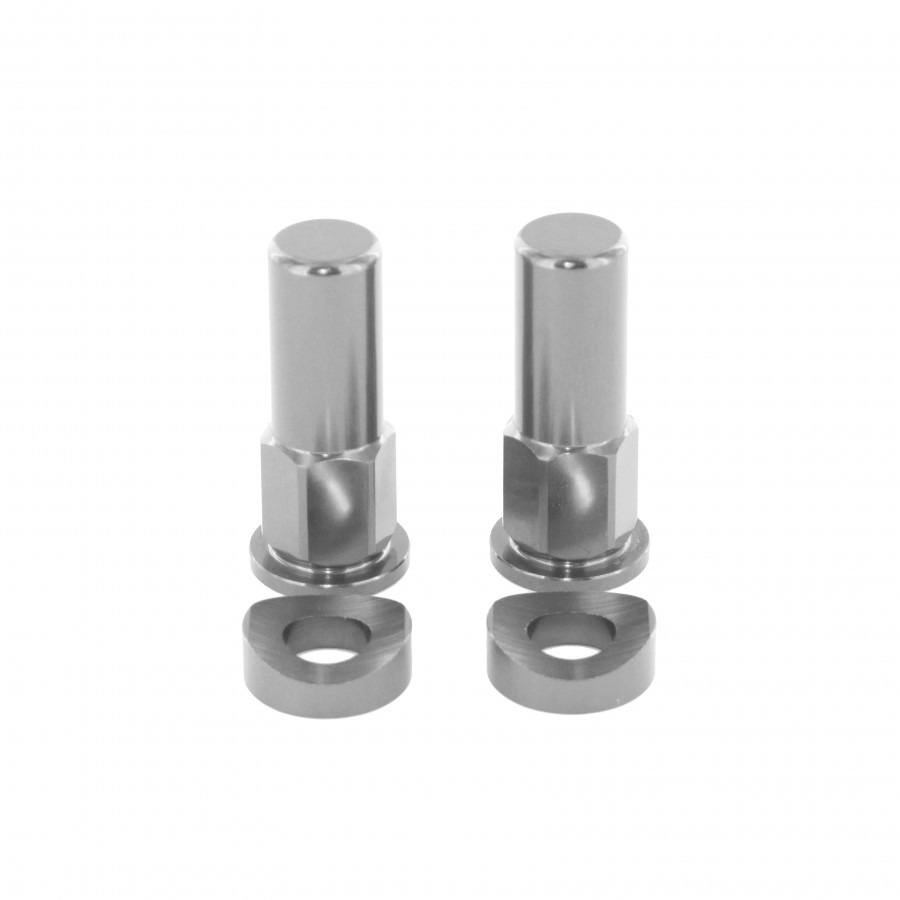 Product Image for Holeshot Däcklås mutter + bricka Titan Silver