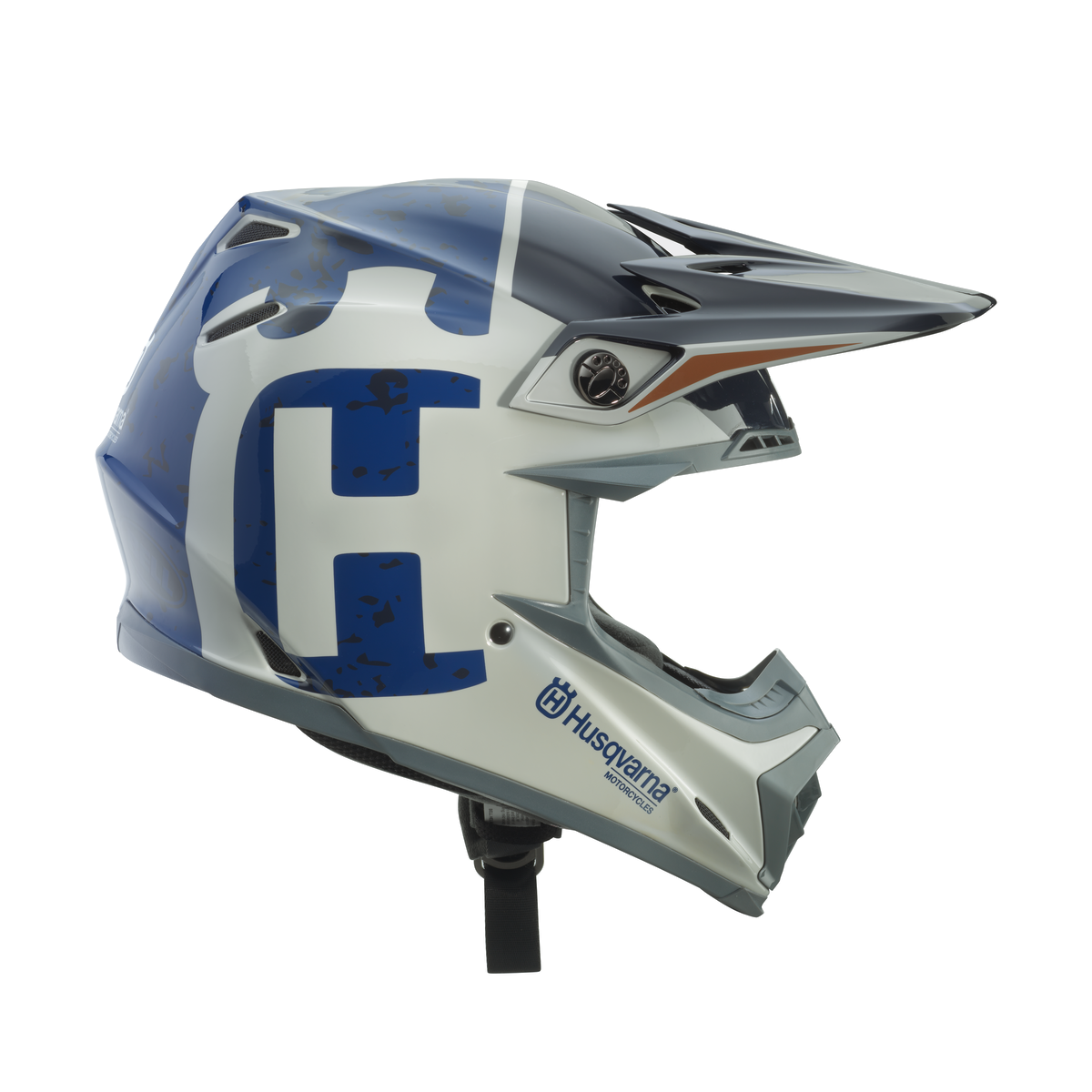 Product Image for Husqvarna Moto-9 Mips Gotland Crosshjälm Blå Grå