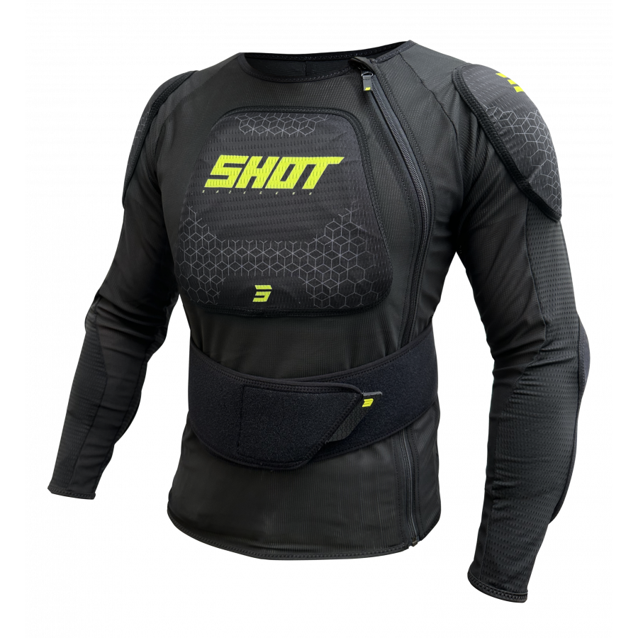 Product Image for Shot Airlight Skyddsjacka Svart Neongul Barn