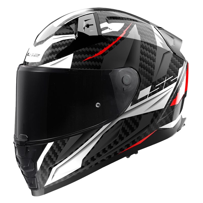 Product Image for LS2 FF811 Vector II Hjälm Carbon Savage Vit Röd Grå