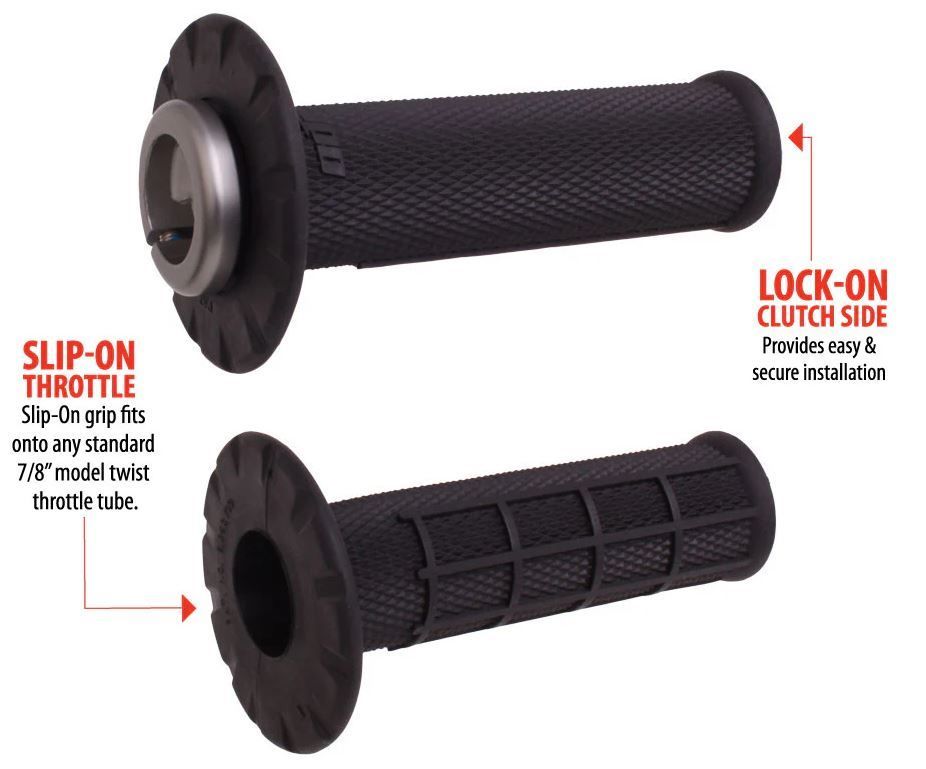 Product Image for ODI UNIVERSAL Half waffle Lock-On Gummihandtag Svart