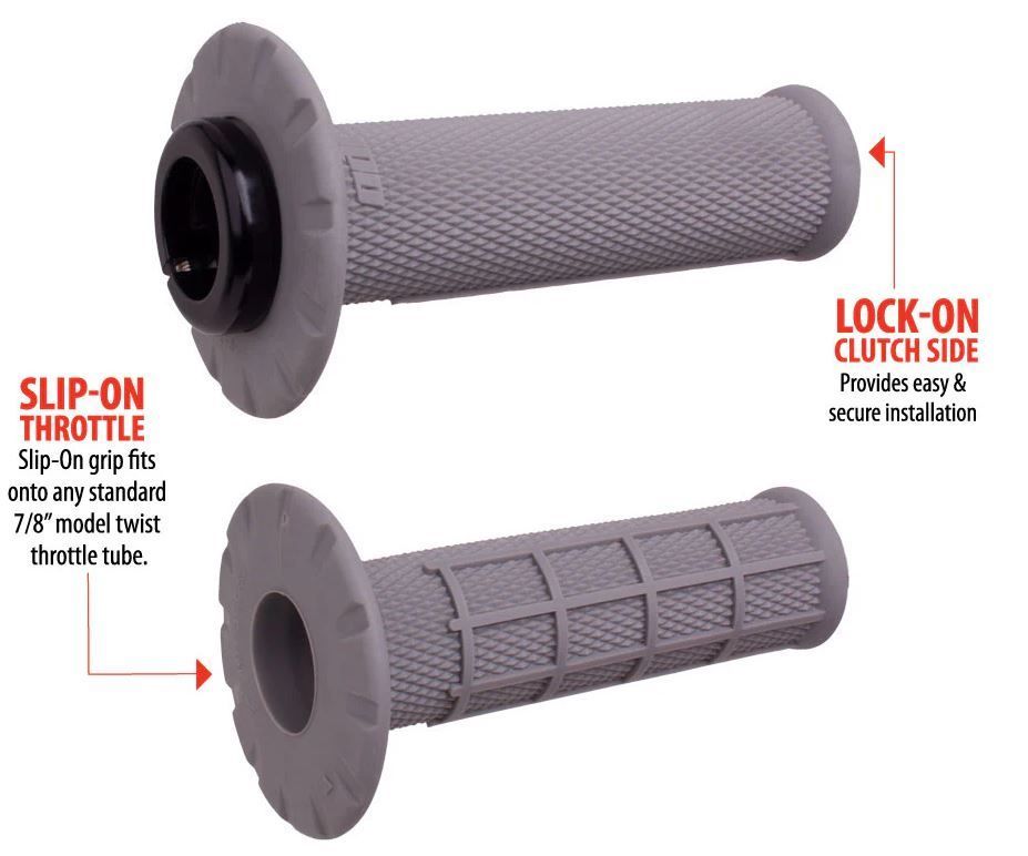 Product Image for ODI UNIVERSAL Half waffle Lock-On Gummihandtag Ljusgrå (Soft)
