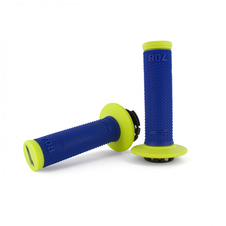 Product Image for Progrip 708 Dual Density No Waffle Lock-On Gummihandtag Neon Blå Gul