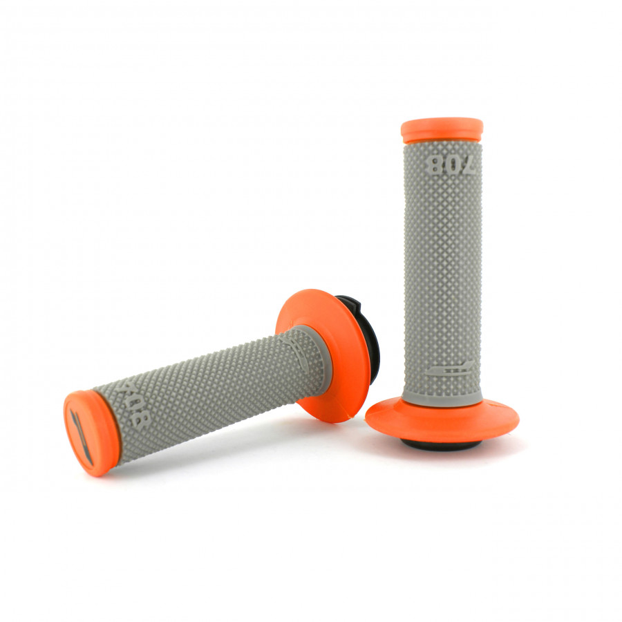 Product Image for Progrip 708 Dual Density No Waffle Lock-On Gummihandtag Orange Grå