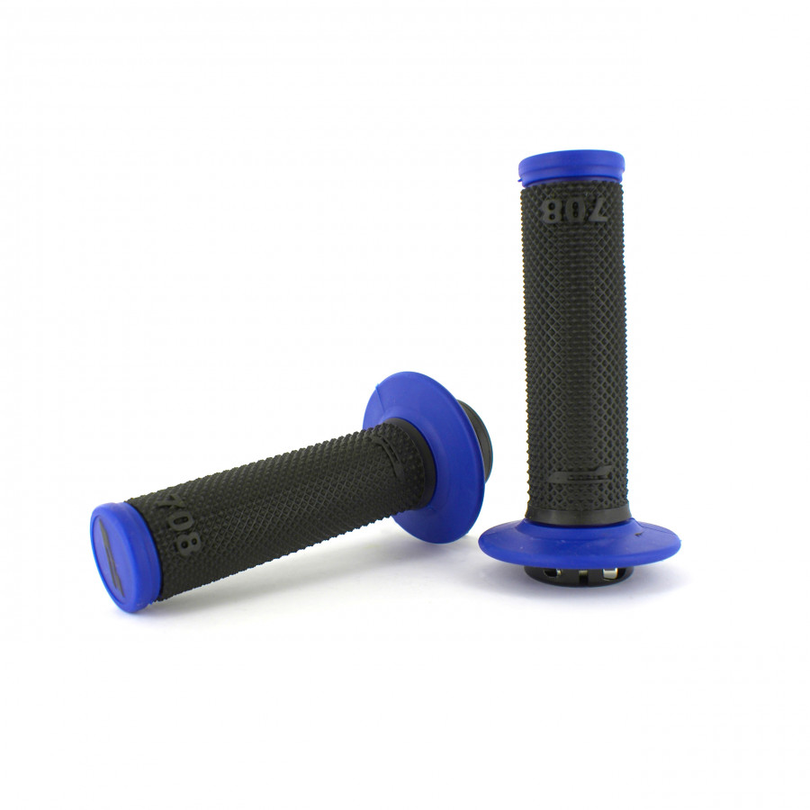 Product Image for Progrip 708 Dual Density No Waffle Lock-On Gummihandtag Svart Blå