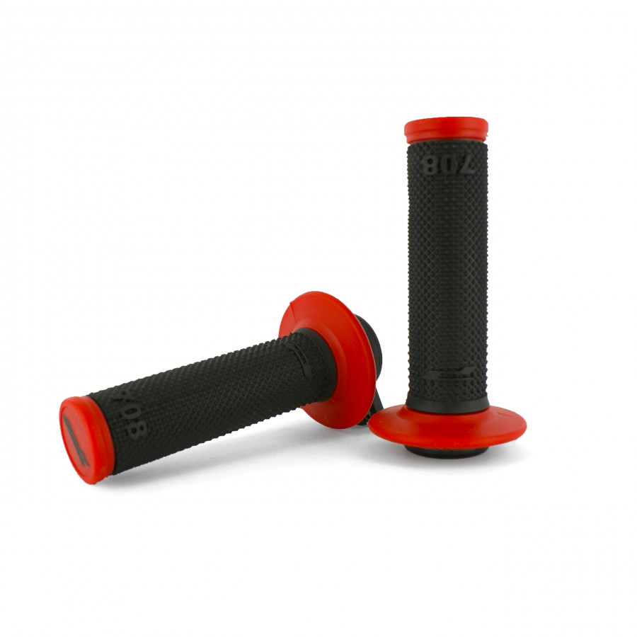 Product Image for Progrip 708 Dual Density No Waffle Lock-On Gummihandtag Svart Röd